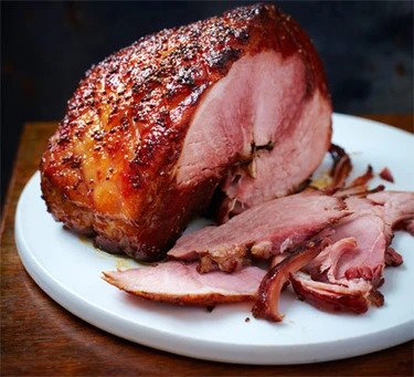 How to make Cola ham with maple & mustard glaze