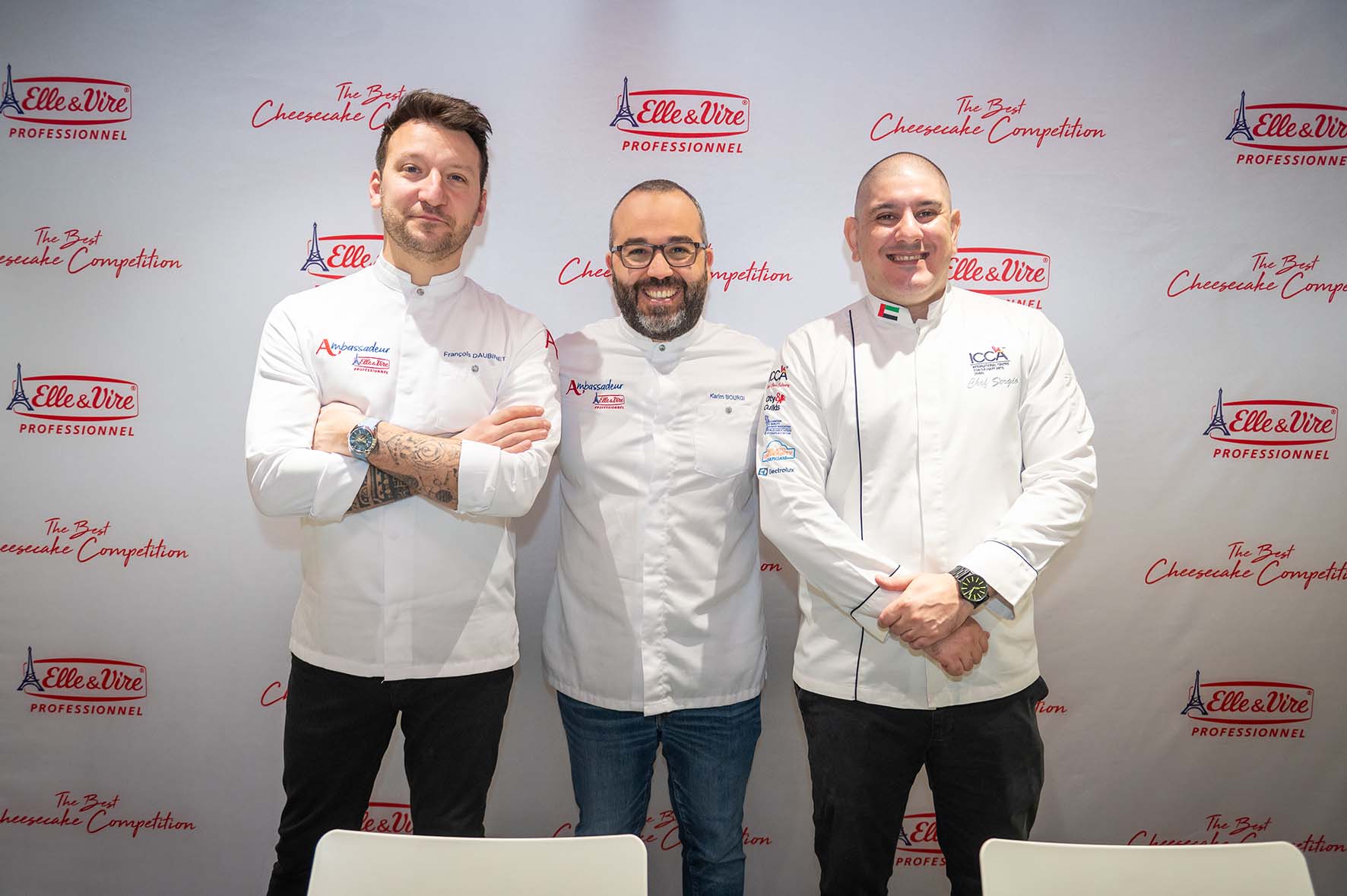 DSC_0309 Brand Ambassadors Chef François Daubinet et Chef Karim Bourgi; and Chef Sergio Freitas.