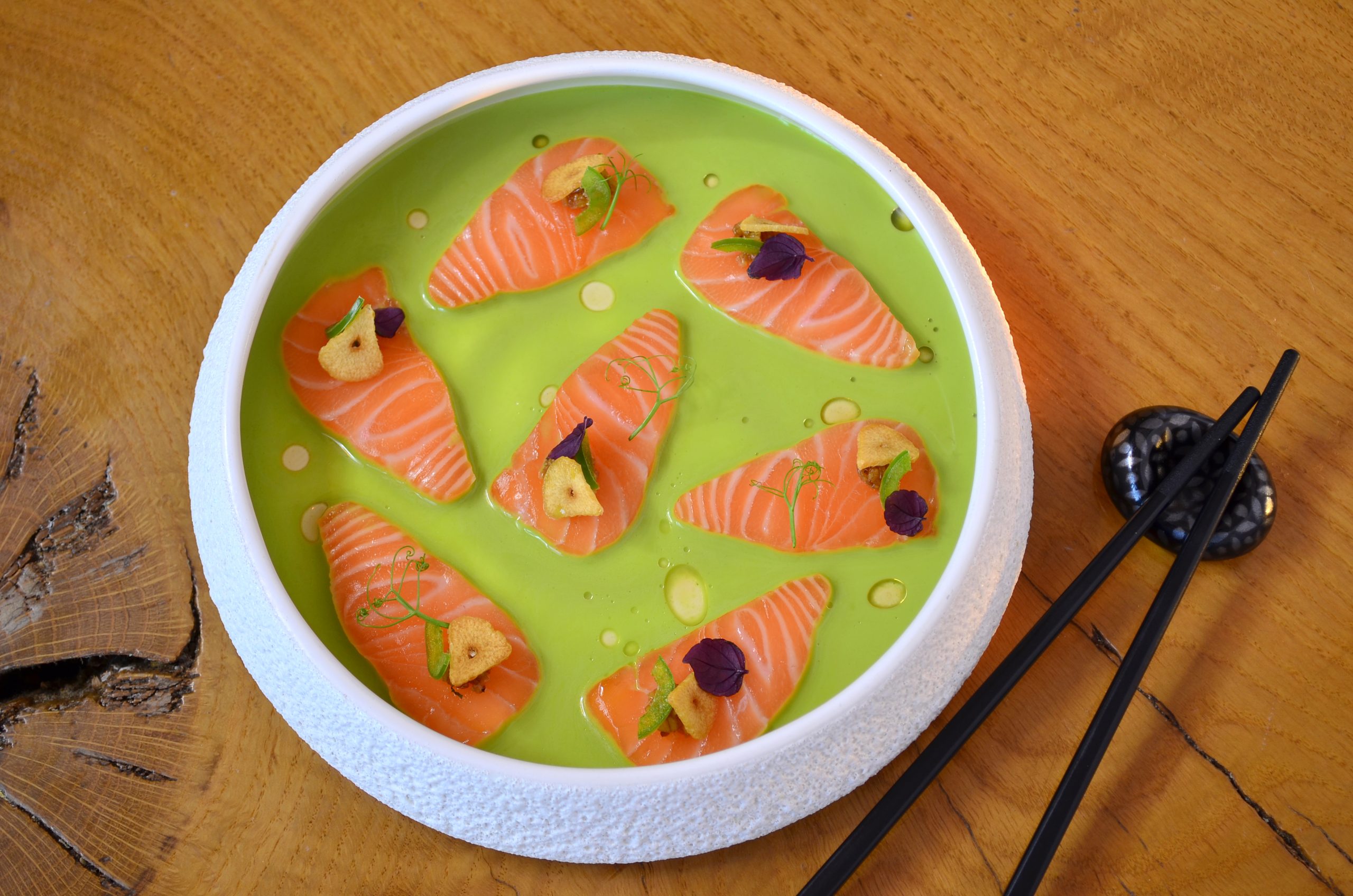 Carpaccio de salmón Carpaccio de salmón