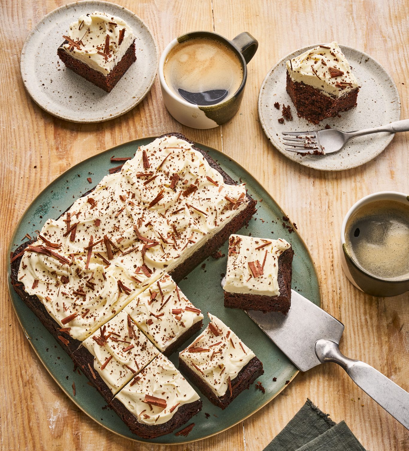 Chocolate beetroot cake with mascarpone frosting