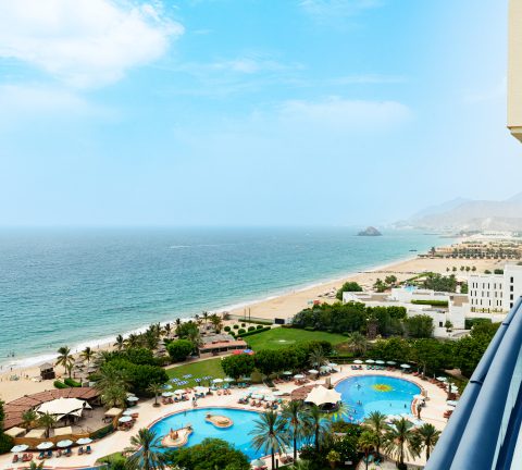 Inside the newly renovated Le Méridien Al Aqah Beach Resort