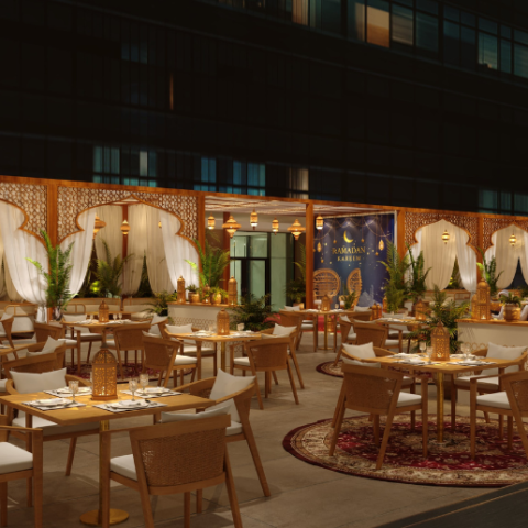 EXPERIENCE AN IFTAR BY THE SEA FOR FOUR AT LAYALINA MAJLIS, WORTH AED1,000