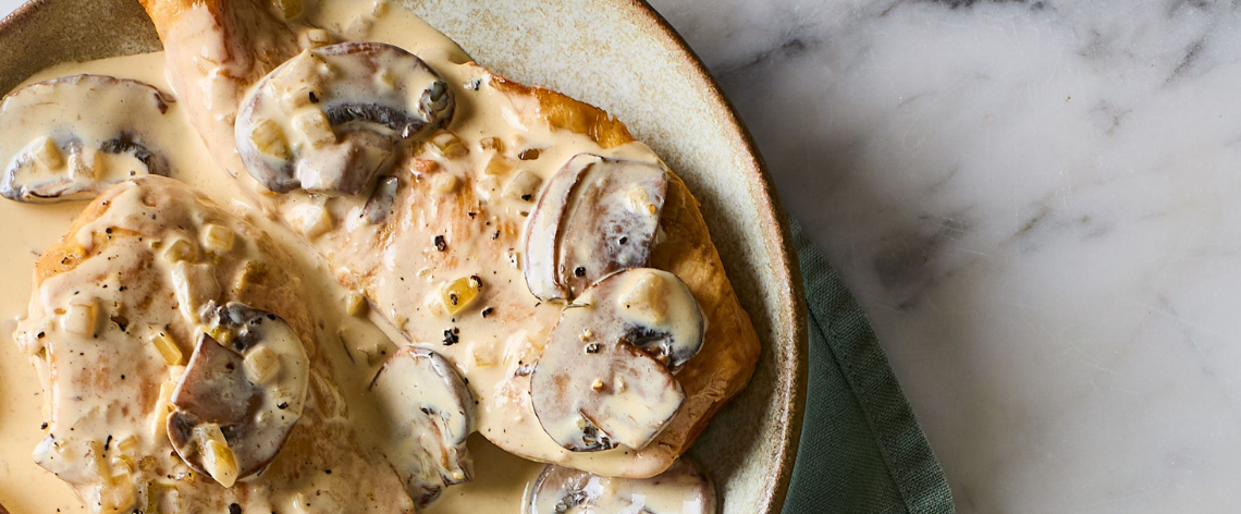 Creamy mushroom chicken