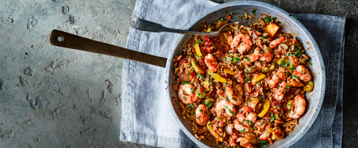 Prawn jambalaya